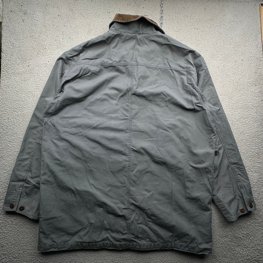 L.L. Bean Gray Military Field Jacket with Brown Collar - Picture 10 of 14